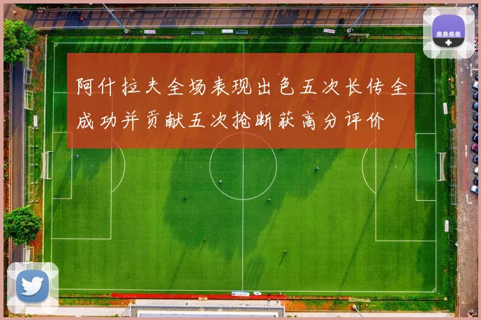 阿什拉夫全场表现出色五次长传全成功并贡献五次抢断获高分评价